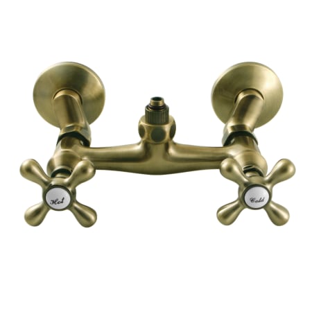 Kingston Brass Vintage Wall Mounted Tub Filler Antique Brass