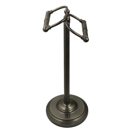 Kingston Brass Vintage Free Standing Spring Bar Toilet Paper Holder Black Stainless