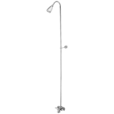 Kingston Brass Vintage Tub and Shower Trim Package with 1.8 GPM Single Function Shower Head Polished Chrome