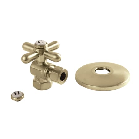 Kingston Brass Vintage 1-5/8" Brass Angle Stop Valve Brushed Brass