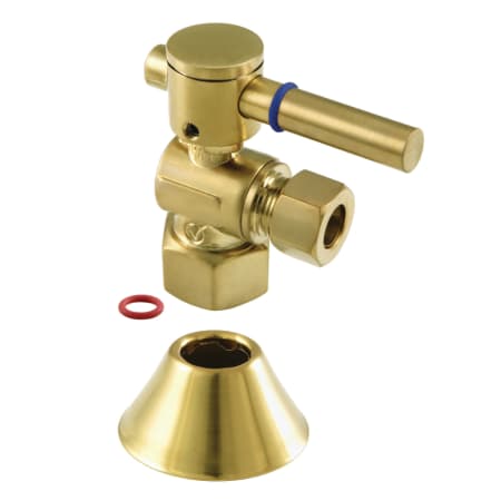 Kingston Brass 2" High Brass Angle Stop Valve Brushed Brass
