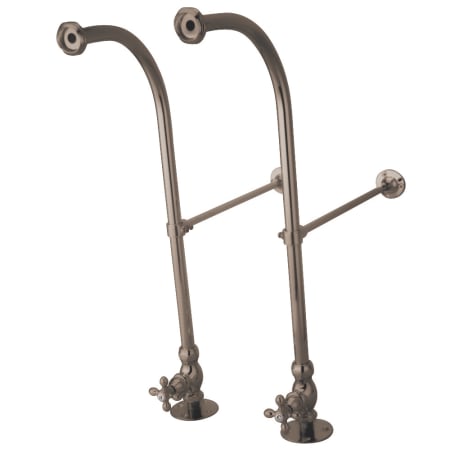 Kingston Brass Rigid Freestand Supplies with Stops Brushed Nickel