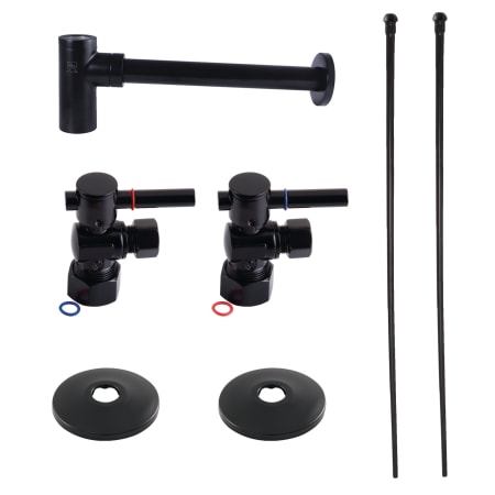Kingston Brass Trimscape Plumbing Supply Kit Combo Matte Black