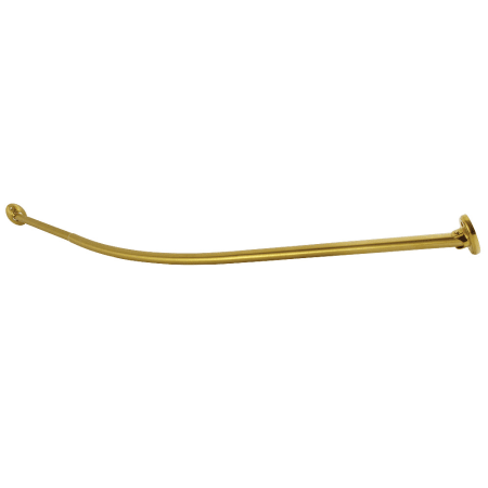 Kingston Brass Edenscape Stainless Steel Shower Rod Brushed Brass