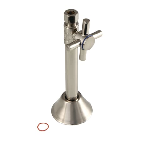 Kingston Brass Concord Straight Stop Valve Brushed Nickel