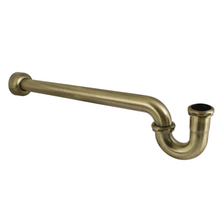 Kingston Brass Trimscape 1-1/4" x 1-1/2" P-Trap with Box Flange - 18 Gauge Antique Brass