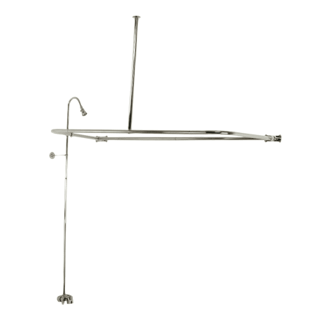 Kingston Brass Vintage Exposed Shower System with 1.8 GPM Single Function Shower Head Brushed Nickel