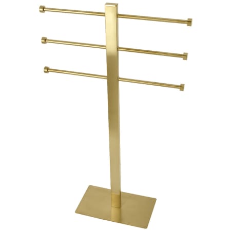 Kingston Brass Edenscape 6 Bar Towel Stand Brushed Brass