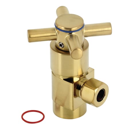 Kingston Brass Concord 2-7/8" High Quarter Turn Ceramic Disc Cartridge Angle Stop Valve Brushed Brass