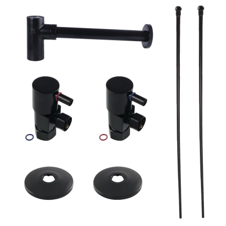 Kingston Brass Trimscape Plumbing Supply Kit Combo Matte Black