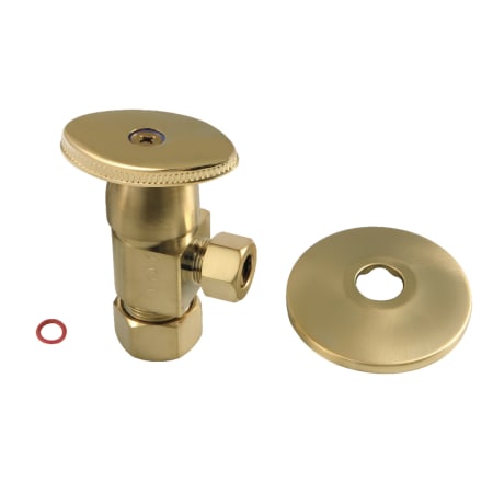 Kingston Brass 2-13/16" High Brass Angle Stop Valve Brushed Brass
