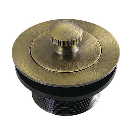 Kingston Brass Kingston Drain Assembly - Less Overflow Antique Brass