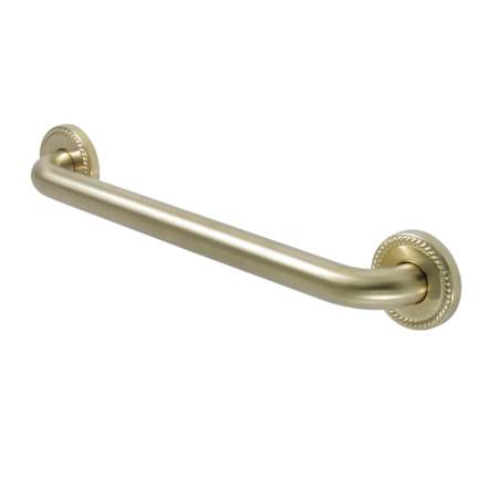 Kingston Brass Roped 16" Grab Bar Brushed Brass
