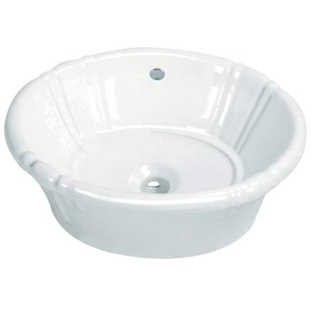 Kingston Brass Vintage 17-11/16" Semi-Recessed Bathroom Sink White