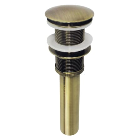 Kingston Brass Coronet 1-1/4" Large Cap Pop-Up Drain Assembly - Less Overflow Antique Brass