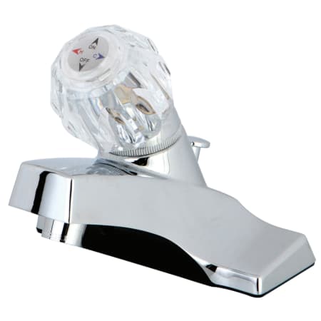 Kingston Brass Americana 1.2 GPM Centerset Bathroom Faucet with Pop-Up Drain Assembly Polished Chrome