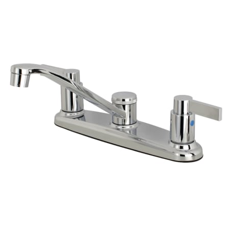 Kingston Brass NuvoFusion 1.8 GPM Standard Kitchen Faucet Polished Chrome
