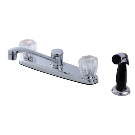 Kingston Brass Americana 1.8 GPM Standard Kitchen Faucet - Includes Side Spray Polished Chrome