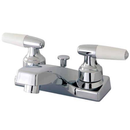 Kingston Brass Americana 1.2 GPM Centerset Bathroom Faucet with Pop-Up Drain Assembly Polished Chrome