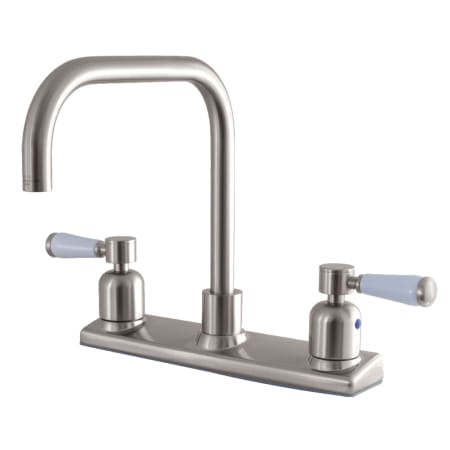 Kingston Brass Paris 1.8 GPM Standard Kitchen Faucet Brushed Nickel
