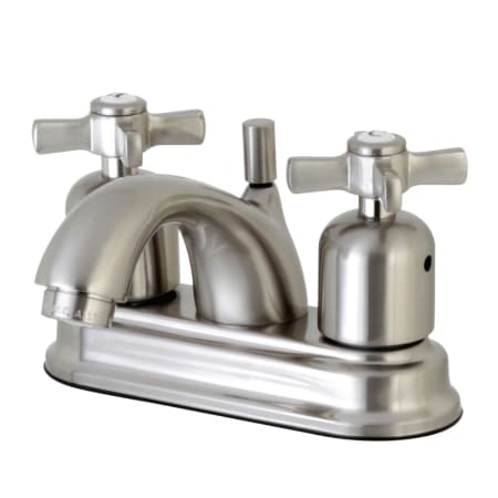 Kingston Brass Millennium 1.2 GPM Centerset Bathroom Faucet with Pop-Up Drain Assembly Brushed Nickel
