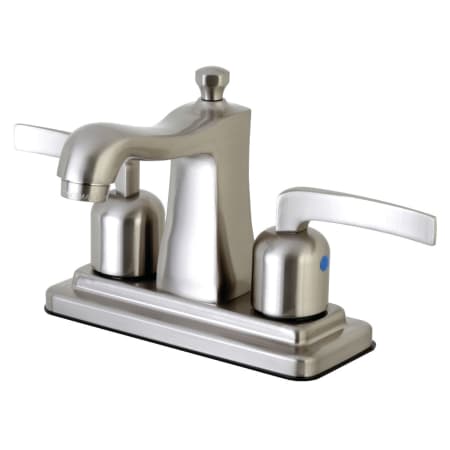 Kingston Brass Centurion 1.2 GPM Centerset Bathroom Faucet with Pop-Up Drain Assembly Brushed Nickel