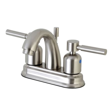 Kingston Brass Concord 1.2 GPM Centerset Bathroom Faucet with Pop-Up Drain Assembly Brushed Nickel