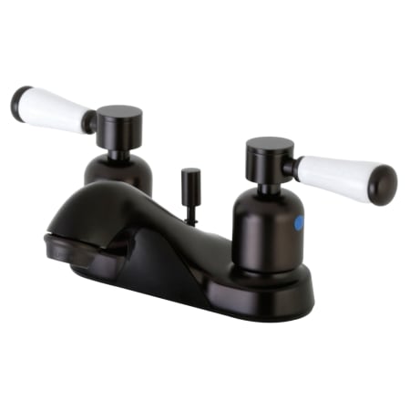 Kingston Brass Paris 1.2 GPM Centerset Bathroom Faucet with Pop-Up Drain Assembly Oil Rubbed Bronze