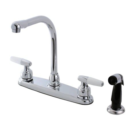 Kingston Brass Americana 1.8 GPM Standard Kitchen Faucet - Includes Side Spray Polished Chrome