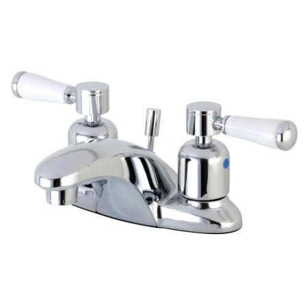 Kingston Brass Paris 1.2 GPM Centerset Bathroom Faucet with Pop-Up Drain Assembly Polished Chrome