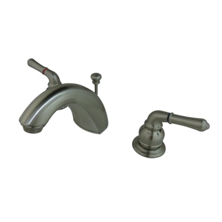 Kingston Brass 1.2 GPM Widespread Bathroom Faucet with Pop-Up Drain Assembly Brushed Nickel