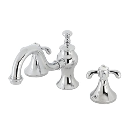 Kingston Brass 1.2 GPM Widespread Bathroom Faucet with Pop-Up Drain Assembly Polished Chrome