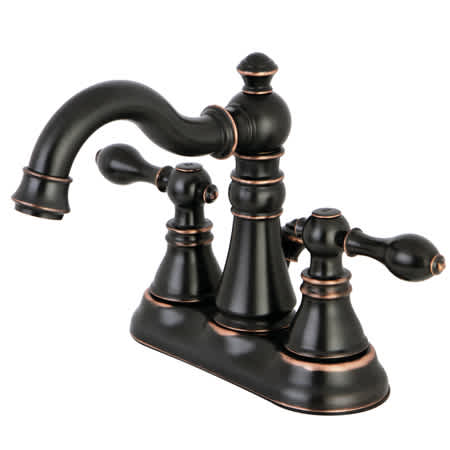 Kingston Brass American Classic Widespread Bathroom Faucet - Free Pop Up Drain Assembly with purchase Naples Bronze