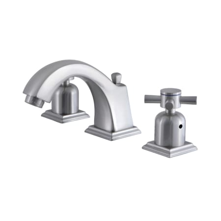 Kingston Brass Concord 1.2 GPM Widespread Bathroom Faucet with Pop-Up Drain Assembly Brushed Nickel