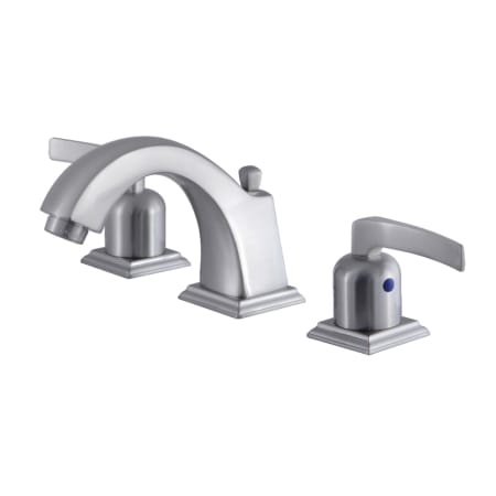 Kingston Brass Centurion 1.2 GPM Widespread Bathroom Faucet with Pop-Up Drain Assembly Brushed Nickel