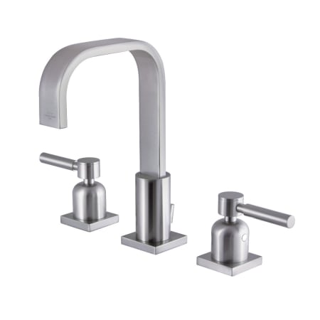 Kingston Brass Concord 1.2 GPM Widespread Bathroom Faucet with Pop-Up Drain Assembly Brushed Nickel