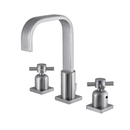 Kingston Brass Concord 1.2 GPM Widespread Bathroom Faucet with Pop-Up Drain Assembly Brushed Nickel