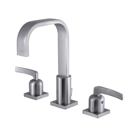 Kingston Brass Centurion 1.2 GPM Widespread Bathroom Faucet with Pop-Up Drain Assembly Brushed Nickel