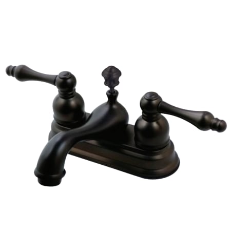 Kingston Brass American Classic 1.2 GPM Centerset Bathroom Faucet with Pop-Up Drain Assembly Oil Rubbed Bronze