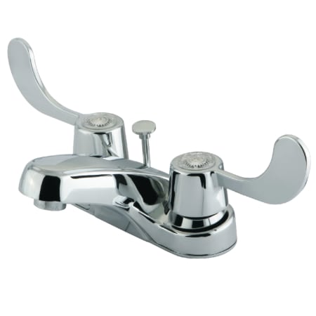 Kingston Brass Vista 1.2 GPM Centerset Bathroom Faucet with Pop-Up Drain Assembly Polished Chrome