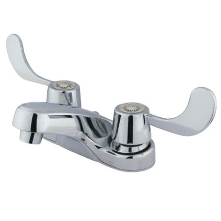 Kingston Brass Vista 1.2 GPM Centerset Bathroom Faucet with Pop-Up Drain Assembly Polished Chrome