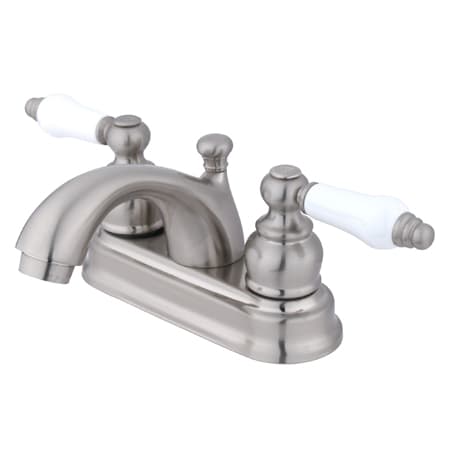 Kingston Brass Vintage 1.2 GPM Centerset Bathroom Faucet with Pop-Up Drain Assembly Brushed Nickel