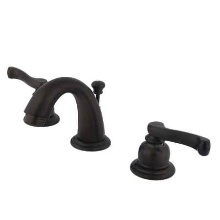 Kingston Brass Royale 1.2 GPM Widespread Bathroom Faucet with Pop-Up Drain Assembly Oil Rubbed Bronze
