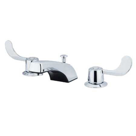 Kingston Brass Vista 1.2 GPM Widespread Bathroom Faucet with Pop-Up Drain Assembly Polished Chrome