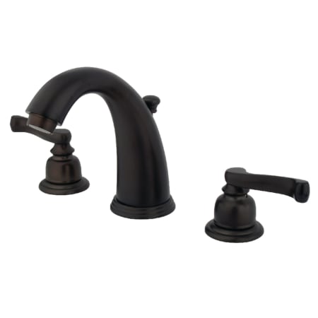 Kingston Brass Royale 1.2 GPM Widespread Bathroom Faucet with Pop-Up Drain Assembly Oil Rubbed Bronze