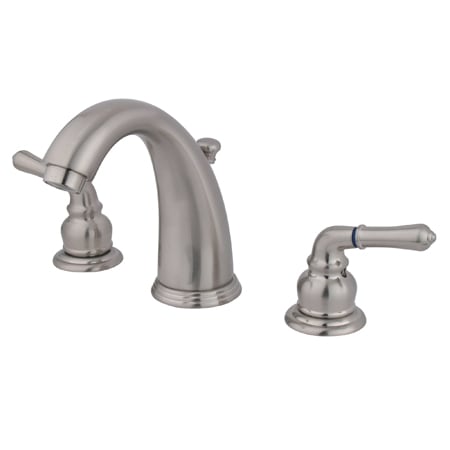 Kingston Brass Magellan 1.2 GPM Widespread Bathroom Faucet with Pop-Up Drain Assembly Brushed Nickel