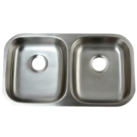 Kingston Brass Loft 32-1/4" Undermount Double Basin Stainless Steel Kitchen Sink Brushed Stainless Steel