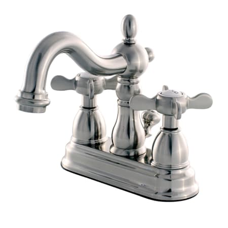 Kingston Brass Essex 1.2 GPM Centerset Bathroom Faucet with Pop-Up Drain Assembly Brushed Nickel