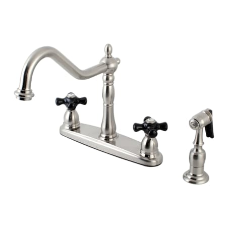Kingston Brass Duchess 1.8 GPM Standard Kitchen Faucet - Includes Side Spray Brushed Nickel