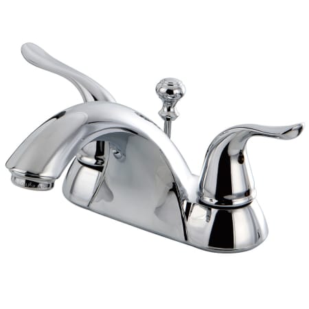 Kingston Brass Yosemite 1.2 GPM Centerset Bathroom Faucet with Pop-Up Drain Assembly Polished Chrome